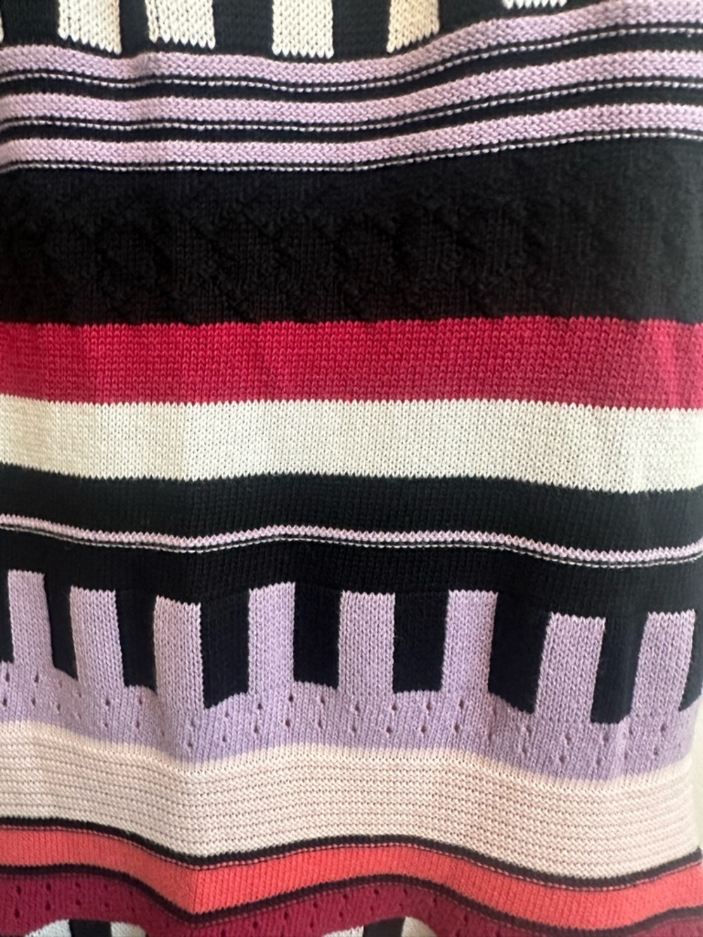 TRENDING!  Anthropology Sydney Piano Stripe Mariann Knit Dress - Picture 3 of 6